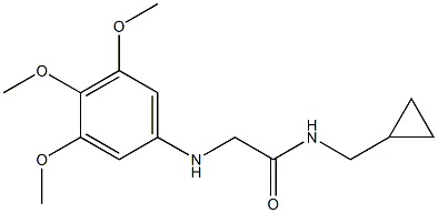  N-(cyclopropylmethyl)-2-[(3,4,5-trimethoxyphenyl)amino]acetamide