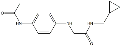 N-(cyclopropylmethyl)-2-[(4-acetamidophenyl)amino]acetamide