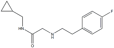 N-(cyclopropylmethyl)-2-{[2-(4-fluorophenyl)ethyl]amino}acetamide|