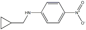 N-(cyclopropylmethyl)-4-nitroaniline Struktur