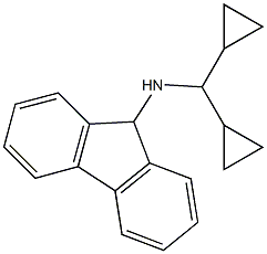 N-(dicyclopropylmethyl)-9H-fluoren-9-amine,,结构式