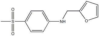 N-(furan-2-ylmethyl)-4-methanesulfonylaniline Struktur