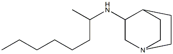 N-(octan-2-yl)-1-azabicyclo[2.2.2]octan-3-amine,,结构式