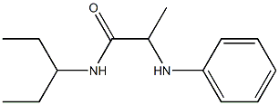 N-(pentan-3-yl)-2-(phenylamino)propanamide Structure