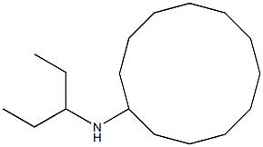 N-(pentan-3-yl)cyclododecanamine Structure