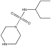 N-(pentan-3-yl)piperazine-1-sulfonamide Structure