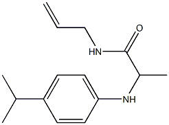 N-(prop-2-en-1-yl)-2-{[4-(propan-2-yl)phenyl]amino}propanamide Structure