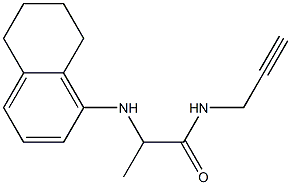 N-(prop-2-yn-1-yl)-2-(5,6,7,8-tetrahydronaphthalen-1-ylamino)propanamide Structure