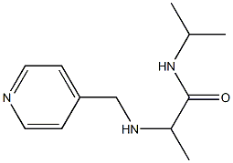 N-(propan-2-yl)-2-[(pyridin-4-ylmethyl)amino]propanamide Structure