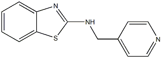 N-(pyridin-4-ylmethyl)-1,3-benzothiazol-2-amine 化学構造式