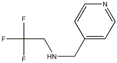 N-(pyridin-4-ylmethyl)-N-(2,2,2-trifluoroethyl)amine 化学構造式