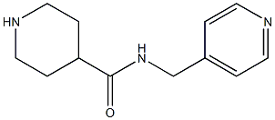 N-(pyridin-4-ylmethyl)piperidine-4-carboxamide,,结构式