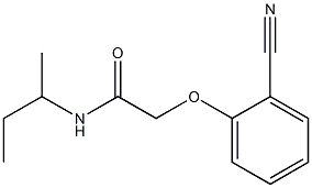 N-(sec-butyl)-2-(2-cyanophenoxy)acetamide 结构式