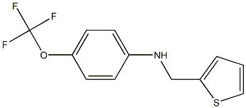 N-(thiophen-2-ylmethyl)-4-(trifluoromethoxy)aniline Structure