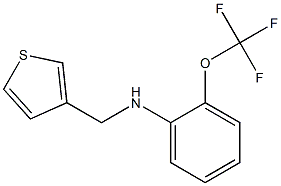 N-(thiophen-3-ylmethyl)-2-(trifluoromethoxy)aniline 化学構造式