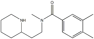 N,3,4-trimethyl-N-[2-(piperidin-2-yl)ethyl]benzamide,,结构式