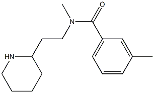 N,3-dimethyl-N-[2-(piperidin-2-yl)ethyl]benzamide Structure