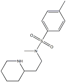 N,4-dimethyl-N-[2-(piperidin-2-yl)ethyl]benzene-1-sulfonamide Structure