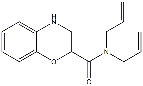 N,N-diallyl-3,4-dihydro-2H-1,4-benzoxazine-2-carboxamide Structure