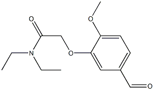 N,N-diethyl-2-(5-formyl-2-methoxyphenoxy)acetamide Structure