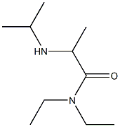 N,N-diethyl-2-(propan-2-ylamino)propanamide,,结构式