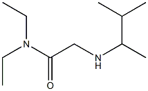 N,N-diethyl-2-[(3-methylbutan-2-yl)amino]acetamide Structure