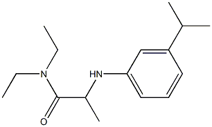  N,N-diethyl-2-{[3-(propan-2-yl)phenyl]amino}propanamide