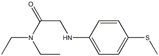 N,N-diethyl-2-{[4-(methylsulfanyl)phenyl]amino}acetamide Structure