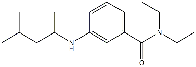 N,N-diethyl-3-[(4-methylpentan-2-yl)amino]benzamide 结构式