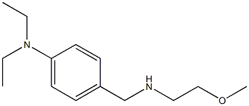 N,N-diethyl-4-{[(2-methoxyethyl)amino]methyl}aniline Structure