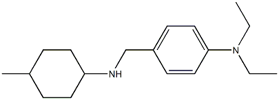 N,N-diethyl-4-{[(4-methylcyclohexyl)amino]methyl}aniline Structure