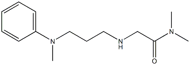 N,N-dimethyl-2-({3-[methyl(phenyl)amino]propyl}amino)acetamide Structure