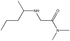 N,N-dimethyl-2-(pentan-2-ylamino)acetamide 化学構造式