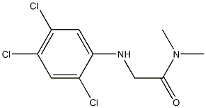 N,N-dimethyl-2-[(2,4,5-trichlorophenyl)amino]acetamide Struktur