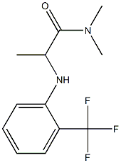 N,N-dimethyl-2-{[2-(trifluoromethyl)phenyl]amino}propanamide Structure