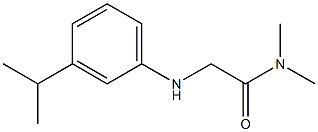 N,N-dimethyl-2-{[3-(propan-2-yl)phenyl]amino}acetamide Structure