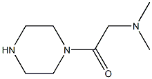 N,N-dimethyl-N-(2-oxo-2-piperazin-1-ylethyl)amine Struktur