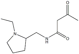 N-[(1-ethylpyrrolidin-2-yl)methyl]-3-oxobutanamide Struktur