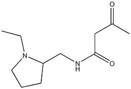 N-[(1-ethylpyrrolidin-2-yl)methyl]-3-oxobutanamide 化学構造式