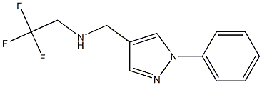 N-[(1-phenyl-1H-pyrazol-4-yl)methyl]-N-(2,2,2-trifluoroethyl)amine Structure