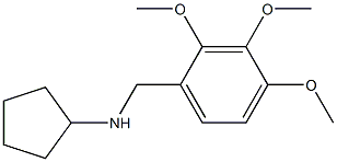 N-[(2,3,4-trimethoxyphenyl)methyl]cyclopentanamine Struktur