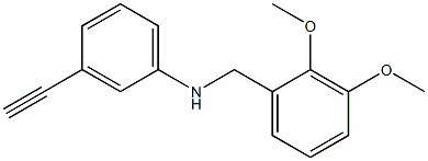 N-[(2,3-dimethoxyphenyl)methyl]-3-ethynylaniline 结构式