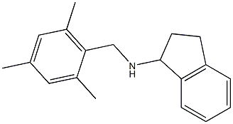 N-[(2,4,6-trimethylphenyl)methyl]-2,3-dihydro-1H-inden-1-amine Structure