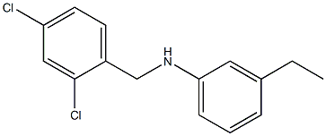 N-[(2,4-dichlorophenyl)methyl]-3-ethylaniline Structure