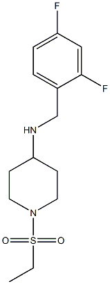 N-[(2,4-difluorophenyl)methyl]-1-(ethanesulfonyl)piperidin-4-amine Structure