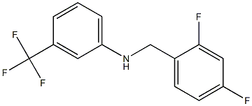 N-[(2,4-difluorophenyl)methyl]-3-(trifluoromethyl)aniline Struktur