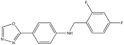 N-[(2,4-difluorophenyl)methyl]-4-(1,3,4-oxadiazol-2-yl)aniline