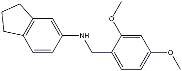 N-[(2,4-dimethoxyphenyl)methyl]-2,3-dihydro-1H-inden-5-amine Structure