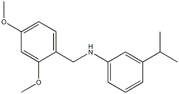  N-[(2,4-dimethoxyphenyl)methyl]-3-(propan-2-yl)aniline