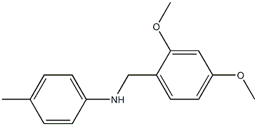 N-[(2,4-dimethoxyphenyl)methyl]-4-methylaniline,,结构式